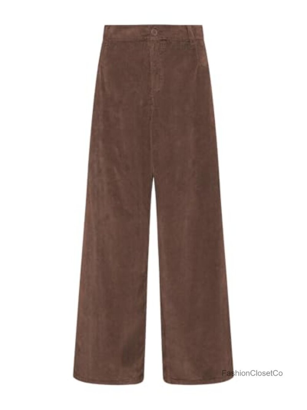 Corduroy Pants Womens High Waisted Wide Leg Elastic Waist Work Trousers